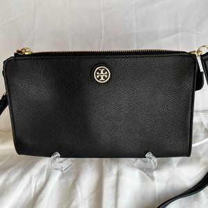 Tory Burch Black Slim Leather Crossbody